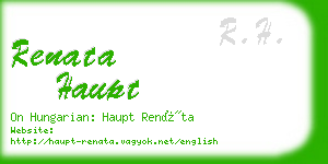 renata haupt business card